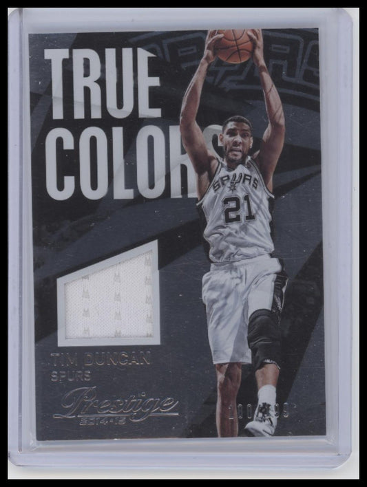 Tim Duncan 2014-15 Panini Prestige Plus #10 True Colors #/199