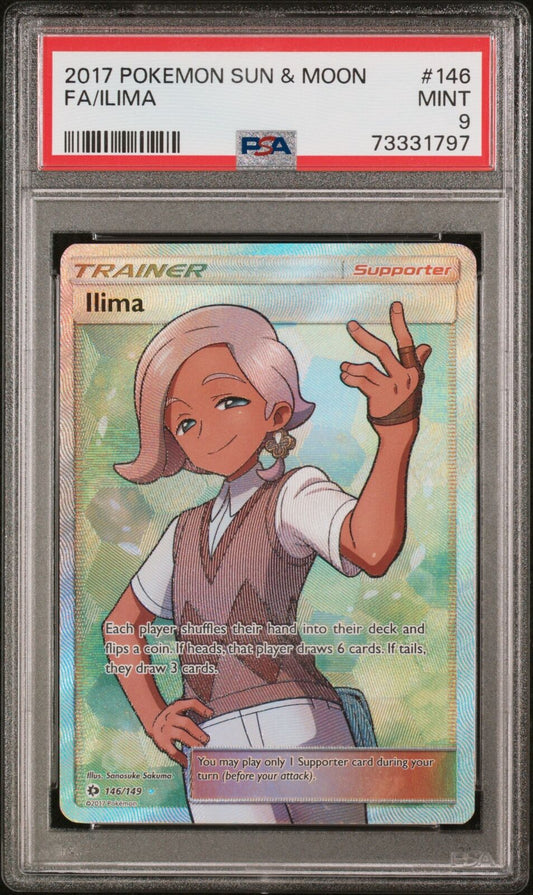 2017 Pokemon Sun & Moon #146 Fa/Ilima PSA 9