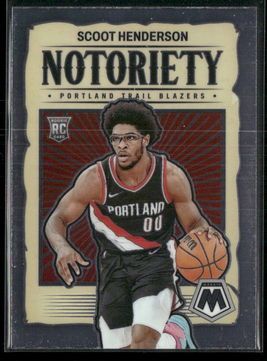 2023-24 Panini Mosaic #4 Scoot Henderson Noteriety