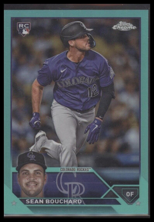 2023 Topps Chrome Update #USC213 Sean Bouchard Aqua #/199