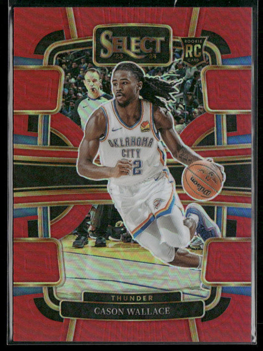 2023-24 Panini Select #88 Cason Wallace Red Prizms #/199