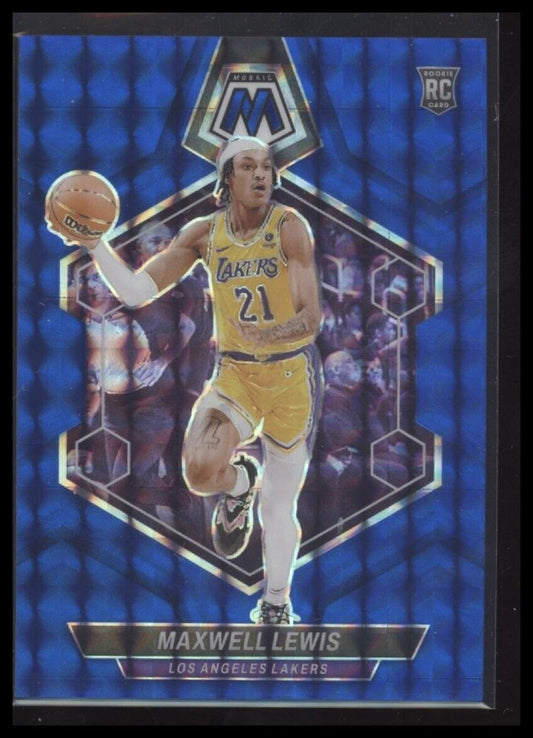 2023-24 Panini Mosaic #227 Maxwell Lewis Blue #/199