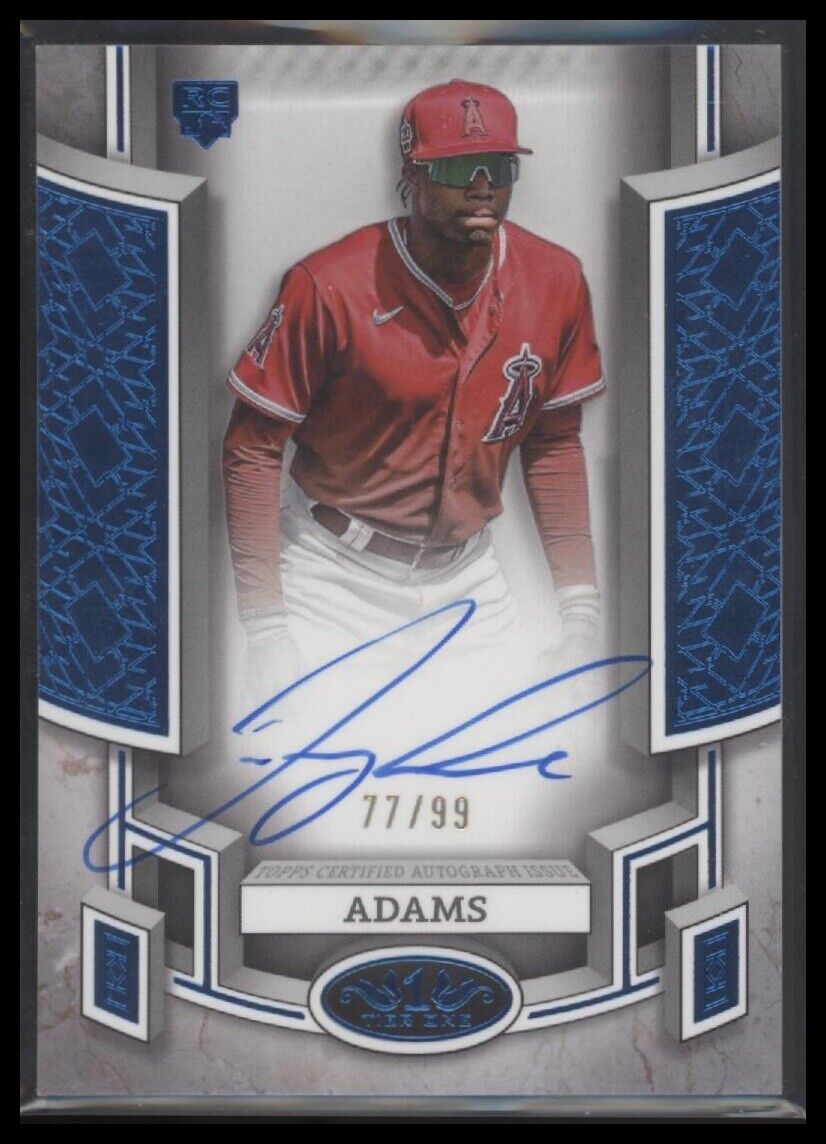 2024 Topps Tier One Jordyn Adams Blue Foil Break Out RC Rookie Auto Angels