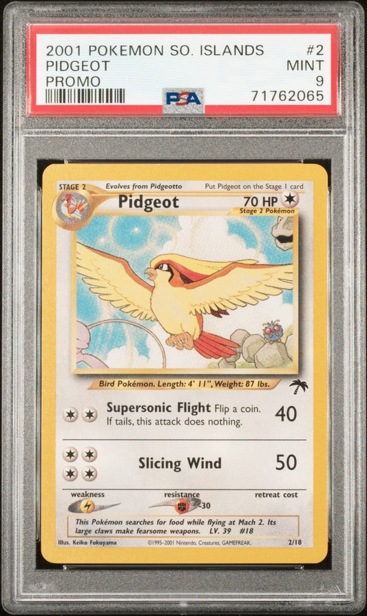 Pidgeot 2001 Pokemon Southern Islands Promo #2 Promo PSA 9
