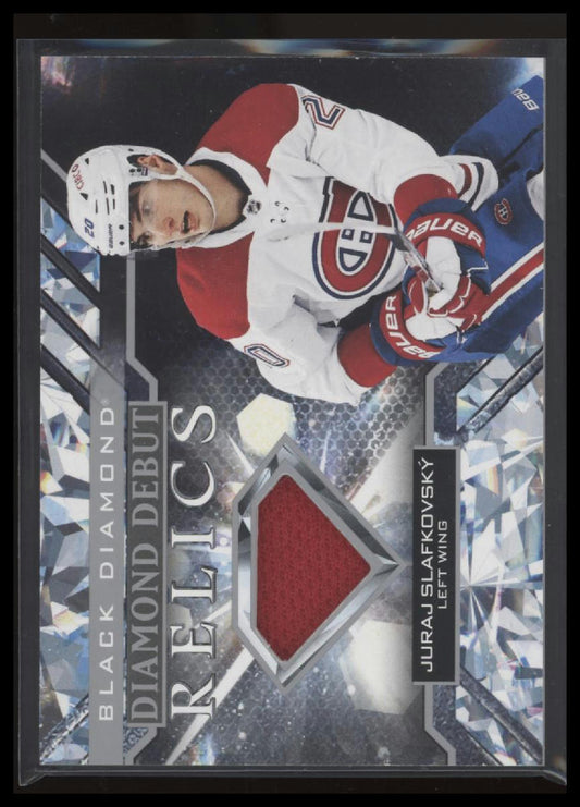 2022-23 Upper Deck Black Diamond #DD-JS Juraj Slafkovsky Diamond Debut Relics