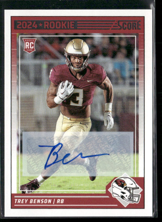 2024 Score #354 Trey Benson Rookie Signatures