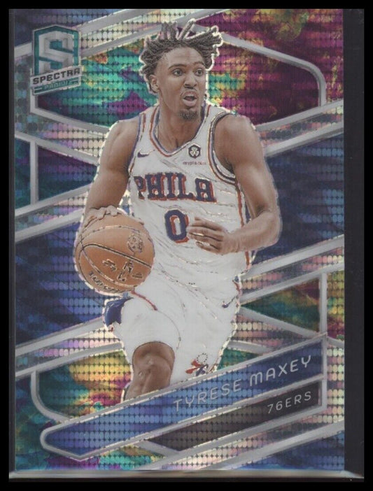 2023-24 Panini Spectra #66 Tyrese Maxey Celestial #/125