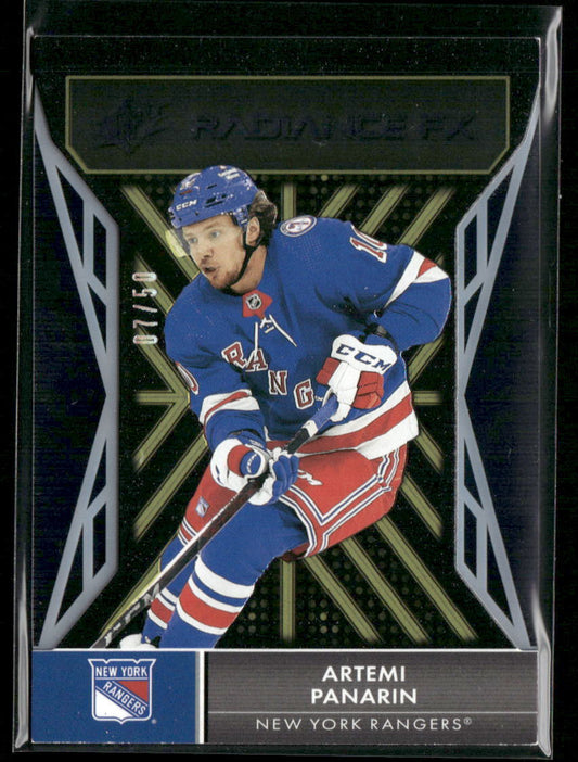 2021-22 SPx #RFX-17 Artemi Panarin Radiance F/X Gold #/50