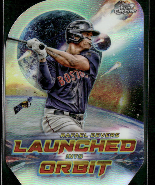 2023 Topps Cosmic Chrome #LIO-4 Rafael Devers Launched Into Orbit