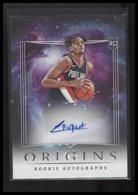 2023-24 Panini Origins #RA-RRP Rayan Rupert Rookie Autographs