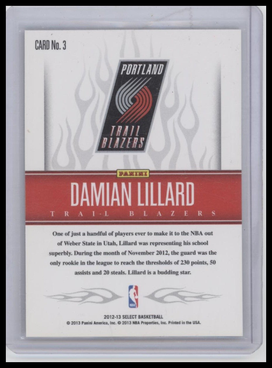 Damian Lillard 2012-13 Panini Select #3 Hot Rookies
