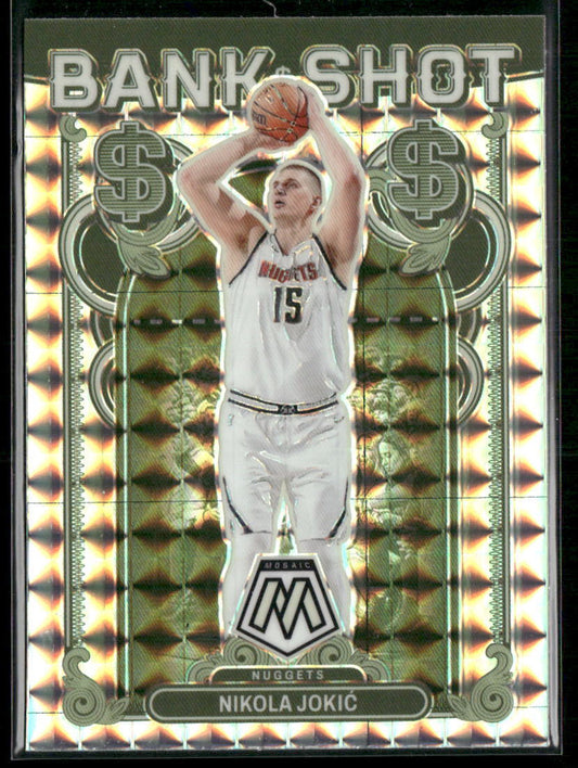 2023-24 Panini Mosaic #5 Nikola Jokic Bank Shot Mosaic Prizm