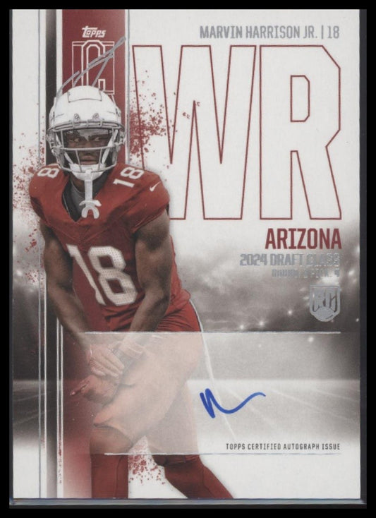 Marvin Harrison Jr. 2024 Topps Signature Class Rookies Class I Autographs