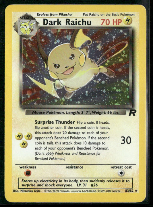 Pokemon Team Rocket #83/82 Dark Raichu