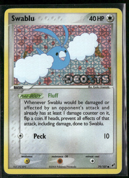 Pokemon Deoxys #79/107 Swablu