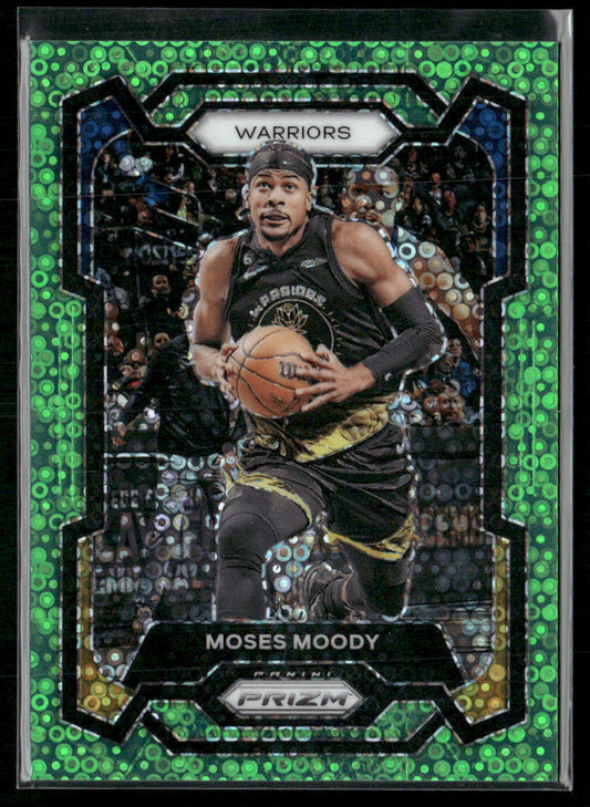 2023-24 Panini Prizm #228 Moses Moody Prizms Green #/5