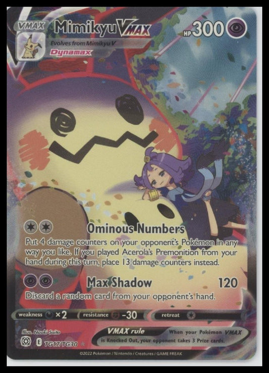 Mimikyu VMAX SWSH09: Brilliant Stars Trainer Gallery #TG17/TG30