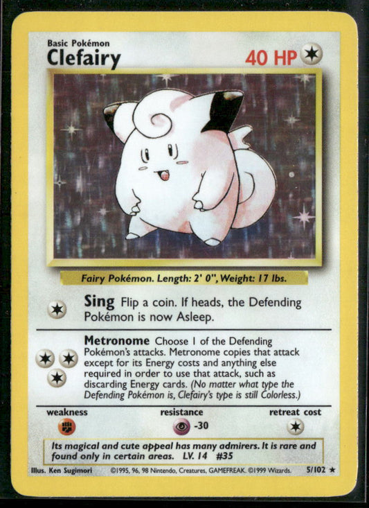 Pokemon Base Set #005/102 Clefairy