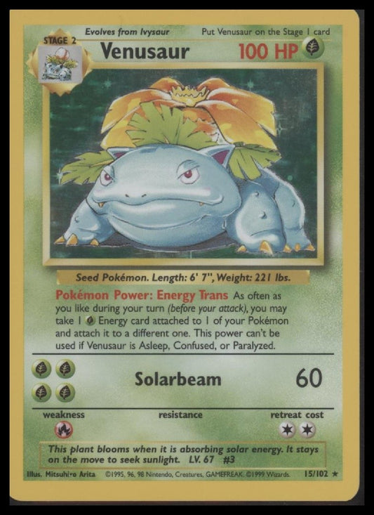 Venusaur Base Set #015/102