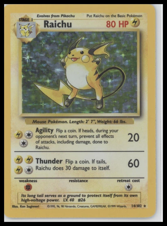 Raichu Base Set #014/102