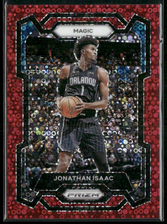 2023-24 Panini Prizm #288 Jonathan Isaac Prizms Fast Break Red #/100