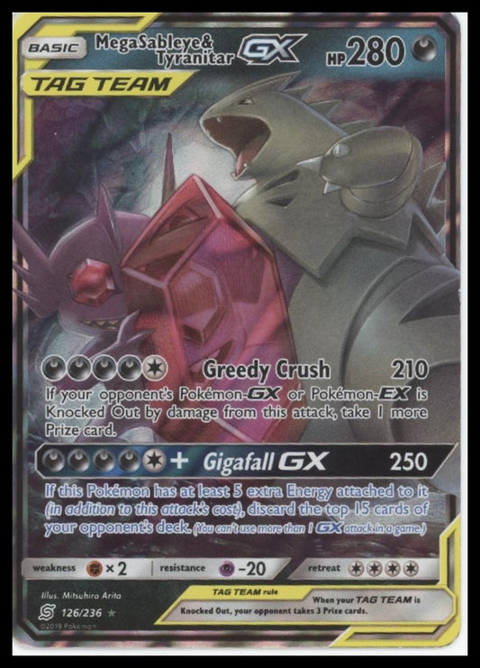Mega Sableye & Tyranitar GX SM - Unified Minds #126/236