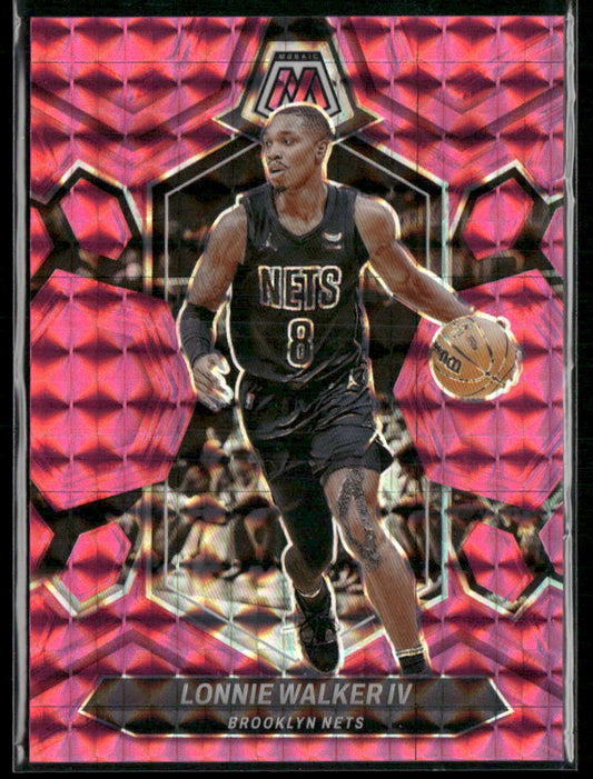 2023-24 Panini Mosaic #178 Lonnie Walker IV Pink #/149