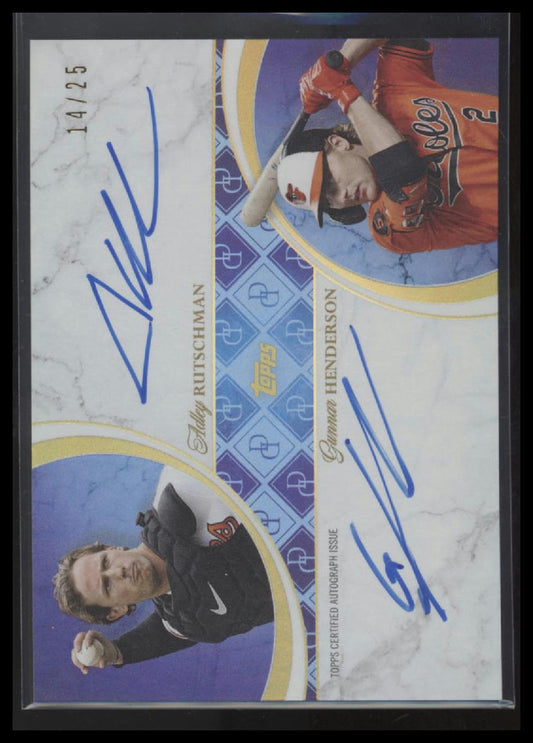 2024 Dynamic Duals Adley Rutschman / Gunnar Henderson On-Card – Dual Auto