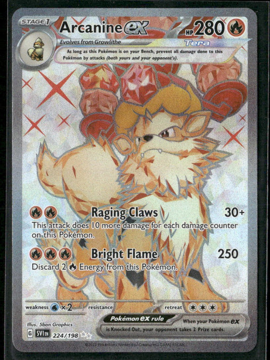 Arcanine ex SV01: Scarlet & Violet Base Set #224/198