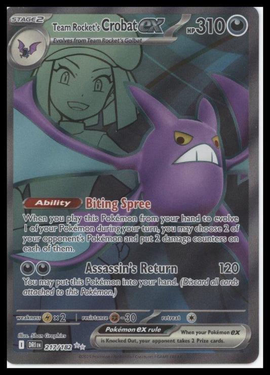 Team Rocket's Crobat ex SV10: Destined Rivals #217/182