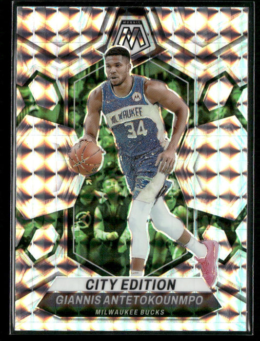 2023-24 Panini Mosaic #279 Giannis Antetokounmpo City Edition