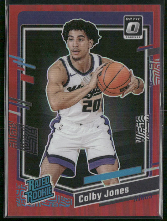 2023-24 Donruss Optic #246 Colby Jones Red #/99