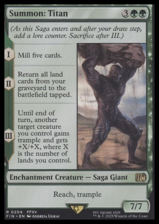 Summon: Titan Magic the Gathering: Final Fantasy #204
