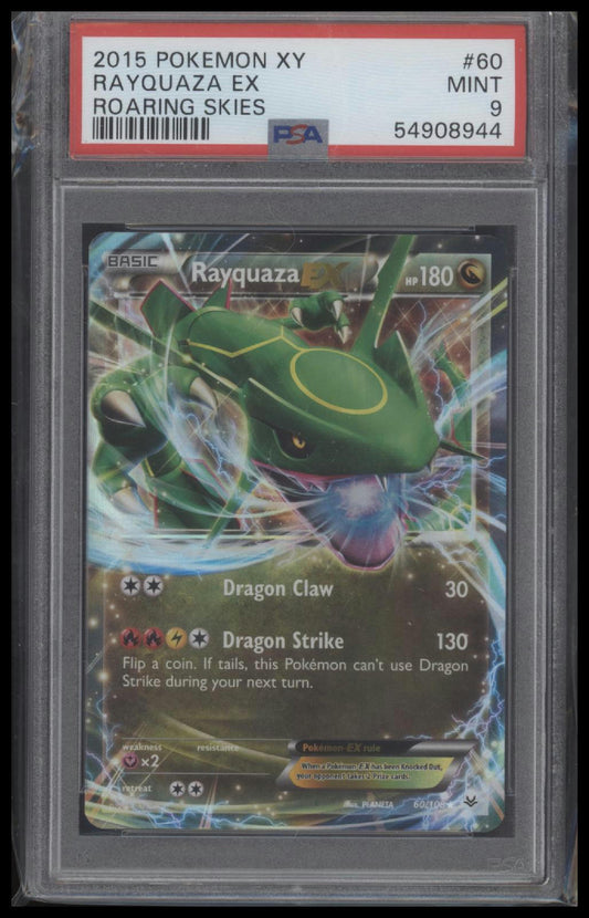 2015 Pokemon Xy Roaring Skies #60 Rayquaza Ex Roaring Skies PSA 9