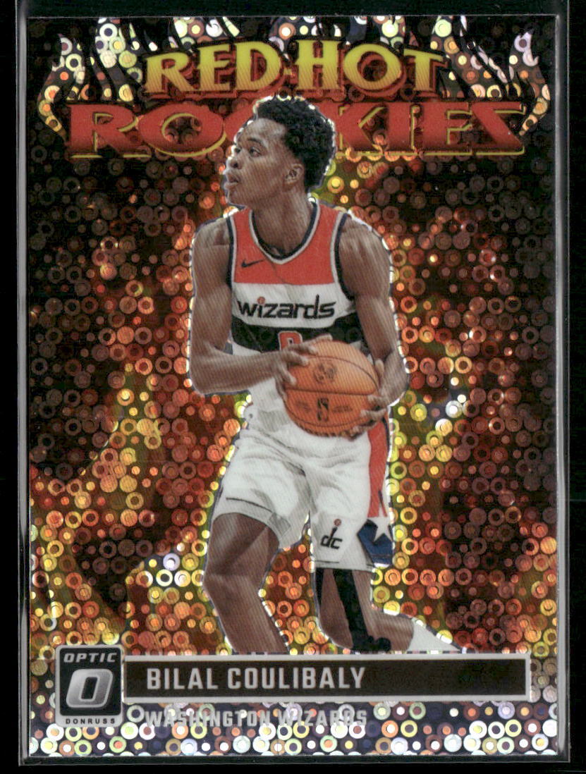 2023-24 Donruss Optic #11 Bilal Coulibaly Red Hot Rookies Holo Fast Break