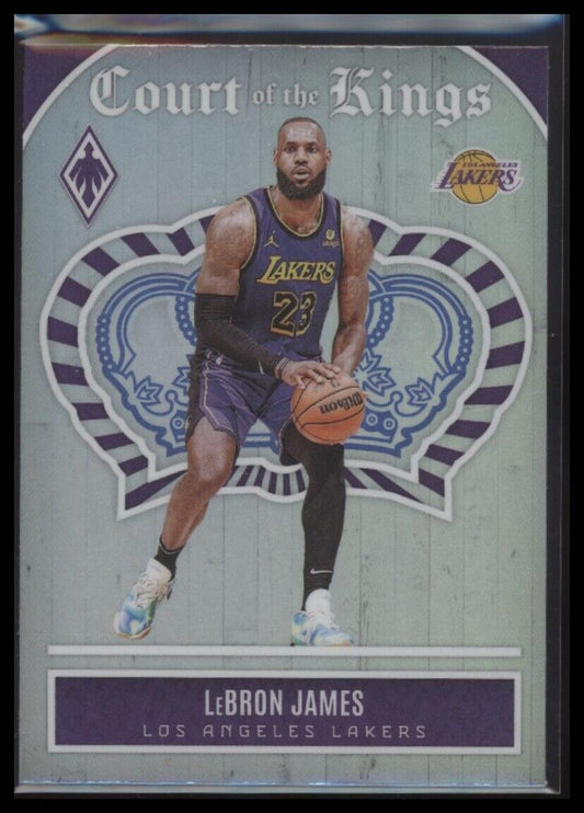 2023-24 Panini Phoenix #16 LeBron James Court of the Kings Silver