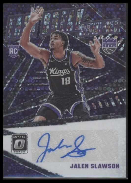 2023-24 Donruss Optic #FBS-WAS Jalen Slawson Fast Break Signatures