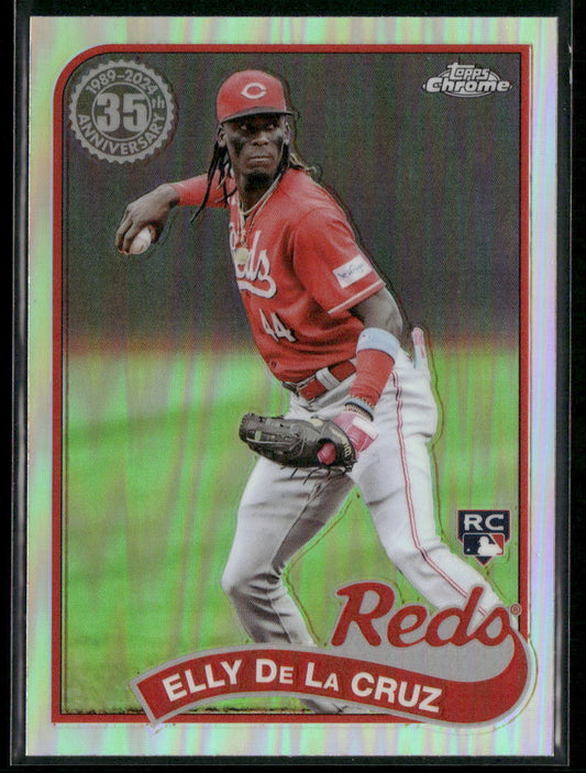 2024 Topps Chrome Elly De La Cruz 1989 Topps Baseball 35th Anniversary