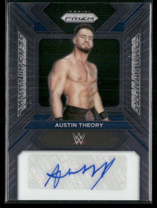 2024 Panini Prizm WWE #SS-ATH Austin Theory Sensational Signatures
