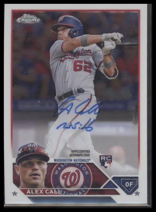 2023 Topps Chrome #RA-AC Alex Call Rookie Autographs