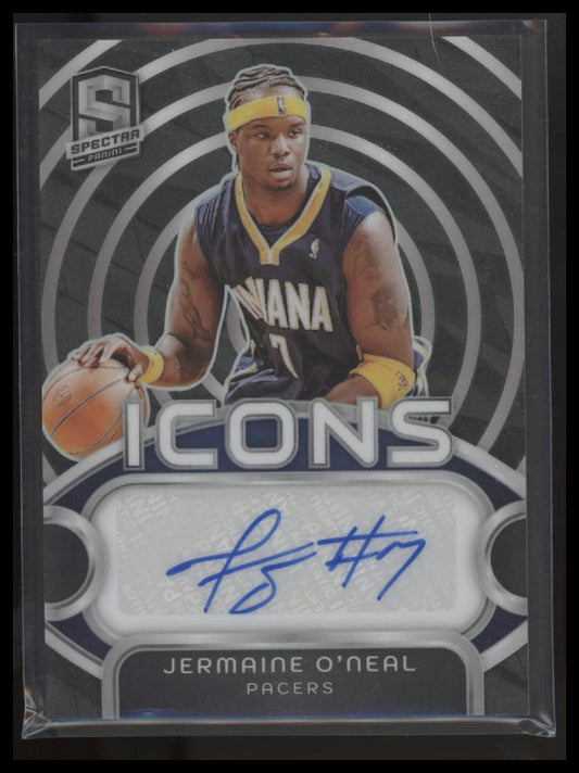 2023-24 Panini Spectra #IA-JON Jermaine O'Neal Icons Autographs #/99