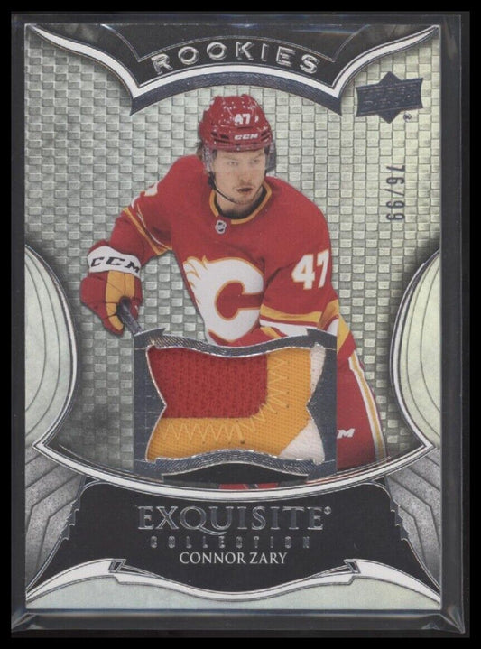 2023-24 Black Diamond #RP-CZ Connor Zary Exquisite Collection Rookies Patch #/99