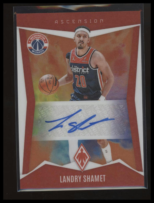2023-24 Panini Phoenix #AA-LSM Landry Shamet Ascension Autographs Orange #/49