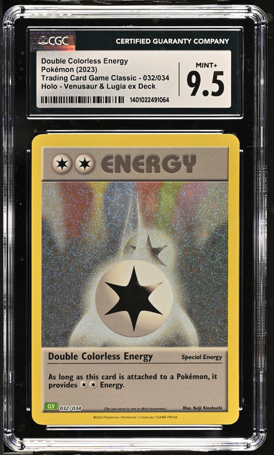 Double Colorless Energy 2023 Trading Card Game Classic #032/034 CGC 9.5