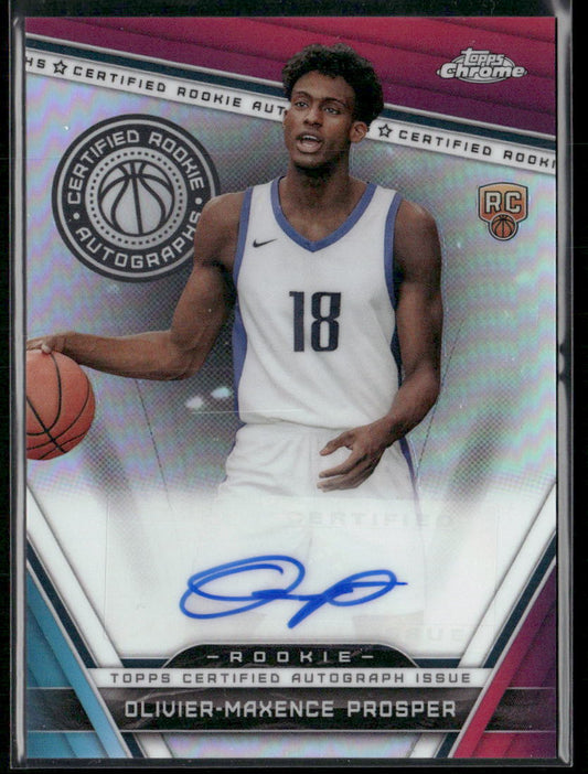 2023-24 Topps Chrome Olivier-Maxence Prosper Certified Rookie Autographs