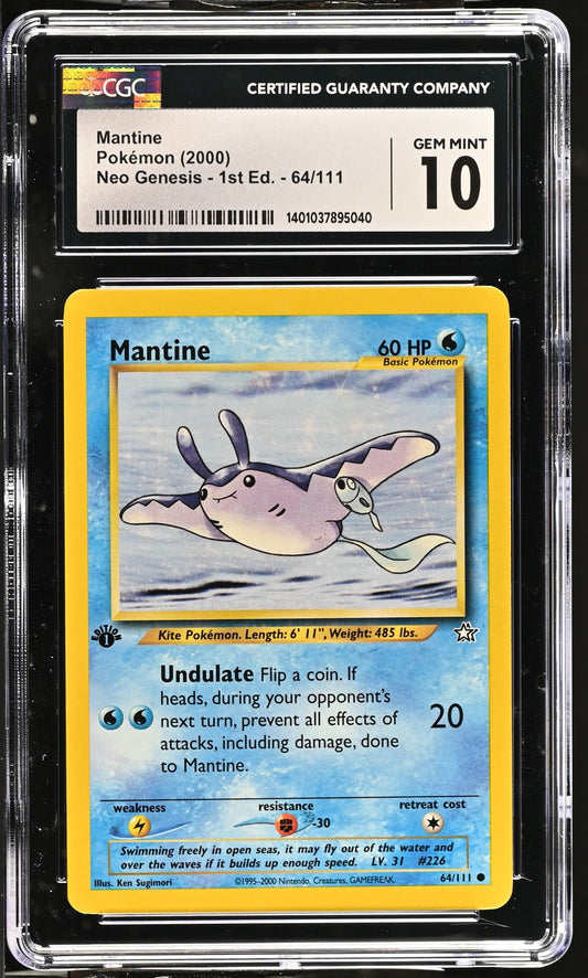 Mantine 2000 Neo Genesis - 1st Ed. #64/111 CGC 10