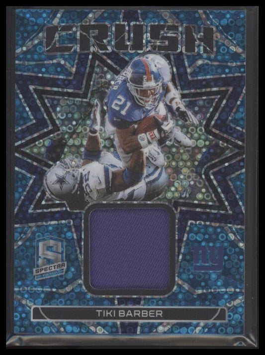 2023 Panini Spectra #CRU-TBA Tiki Barber Crush Neon Blue #/60