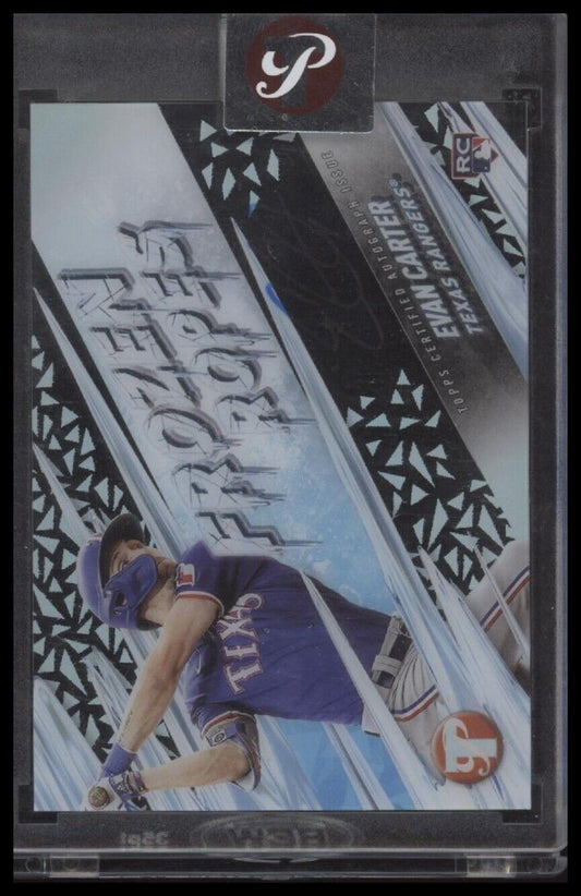 2024 Topps Pristine #FRA-EC Evan Carter Frozen Ropes Autographs