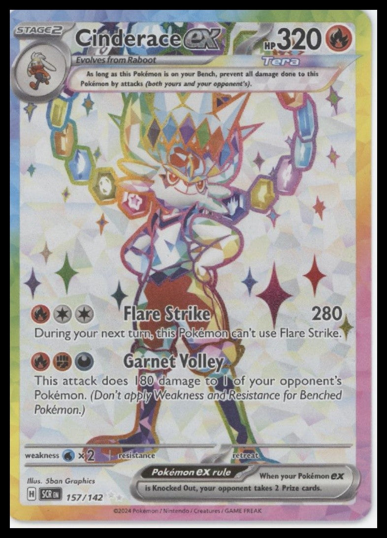 Cinderace ex SV07: Stellar Crown #157/142