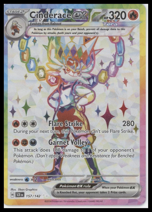 Cinderace ex SV07: Stellar Crown #157/142